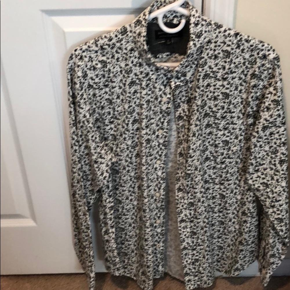 Banana Republic L floral print button down